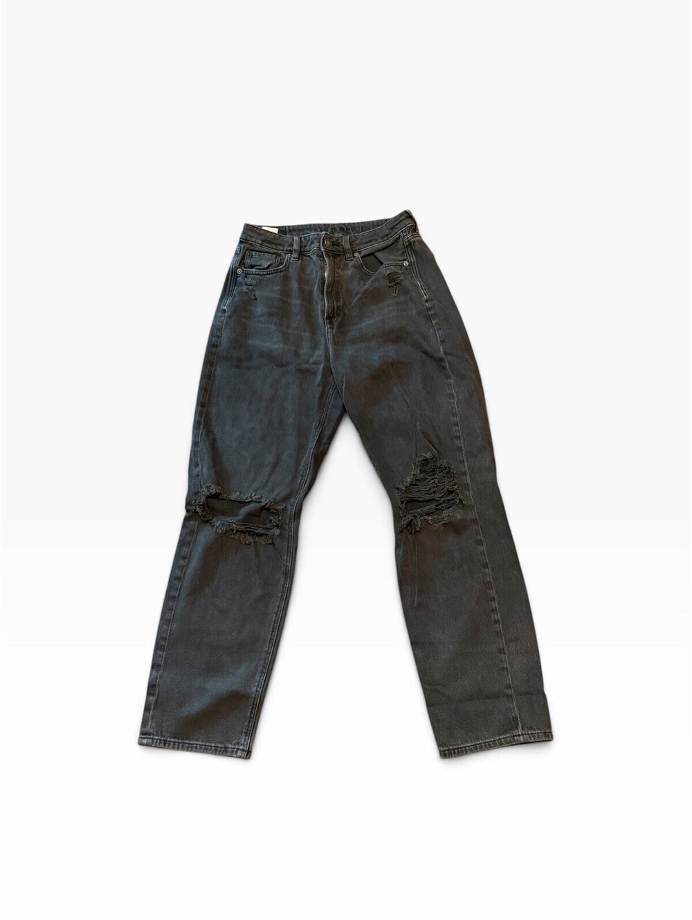 American Eagle AE Black Jeans Womens 8 Regular Distressed